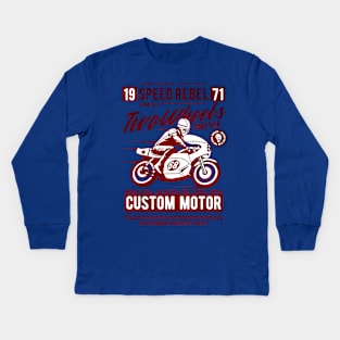 Two Wheels Forever Kids Long Sleeve T-Shirt